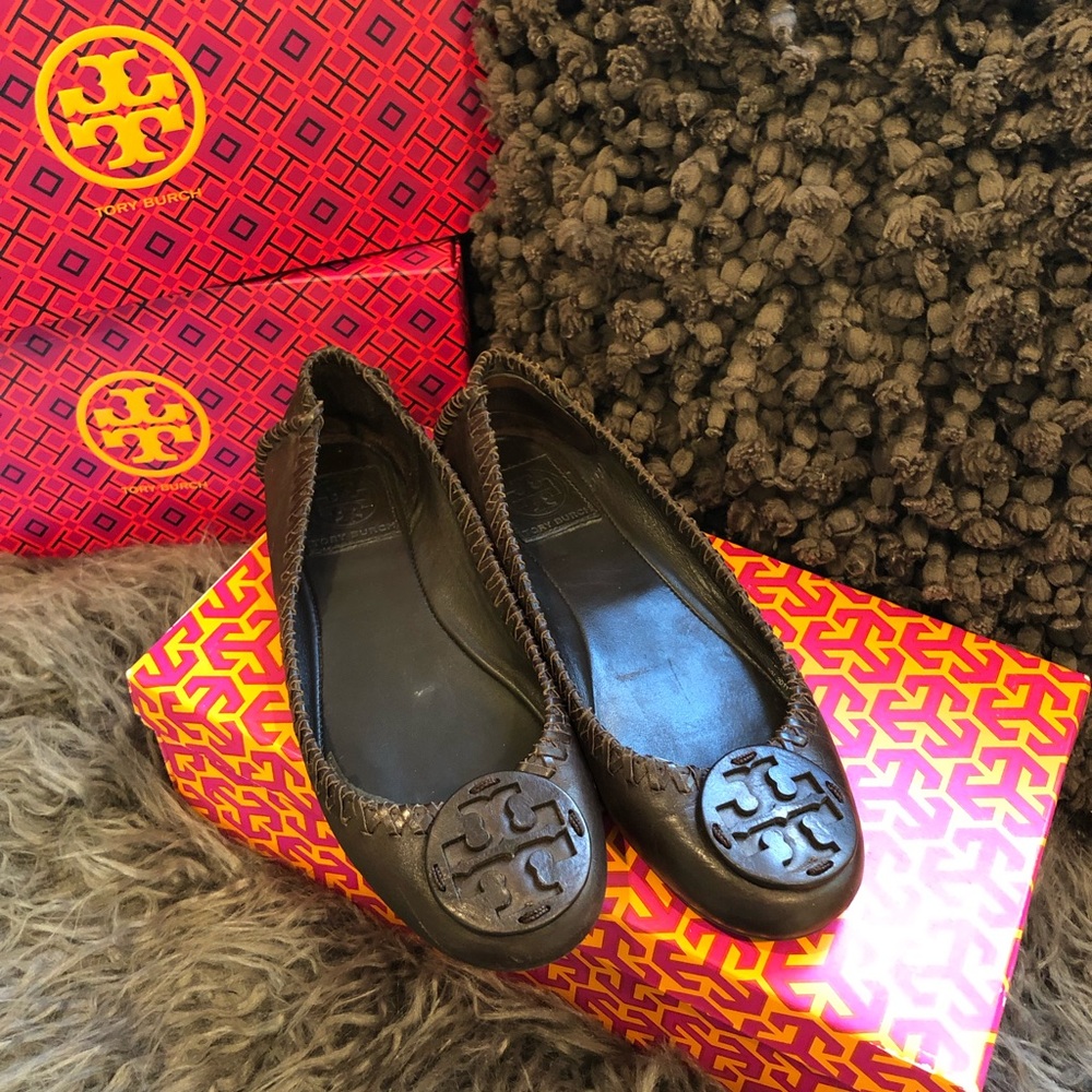 Brown Tory Burch Flats